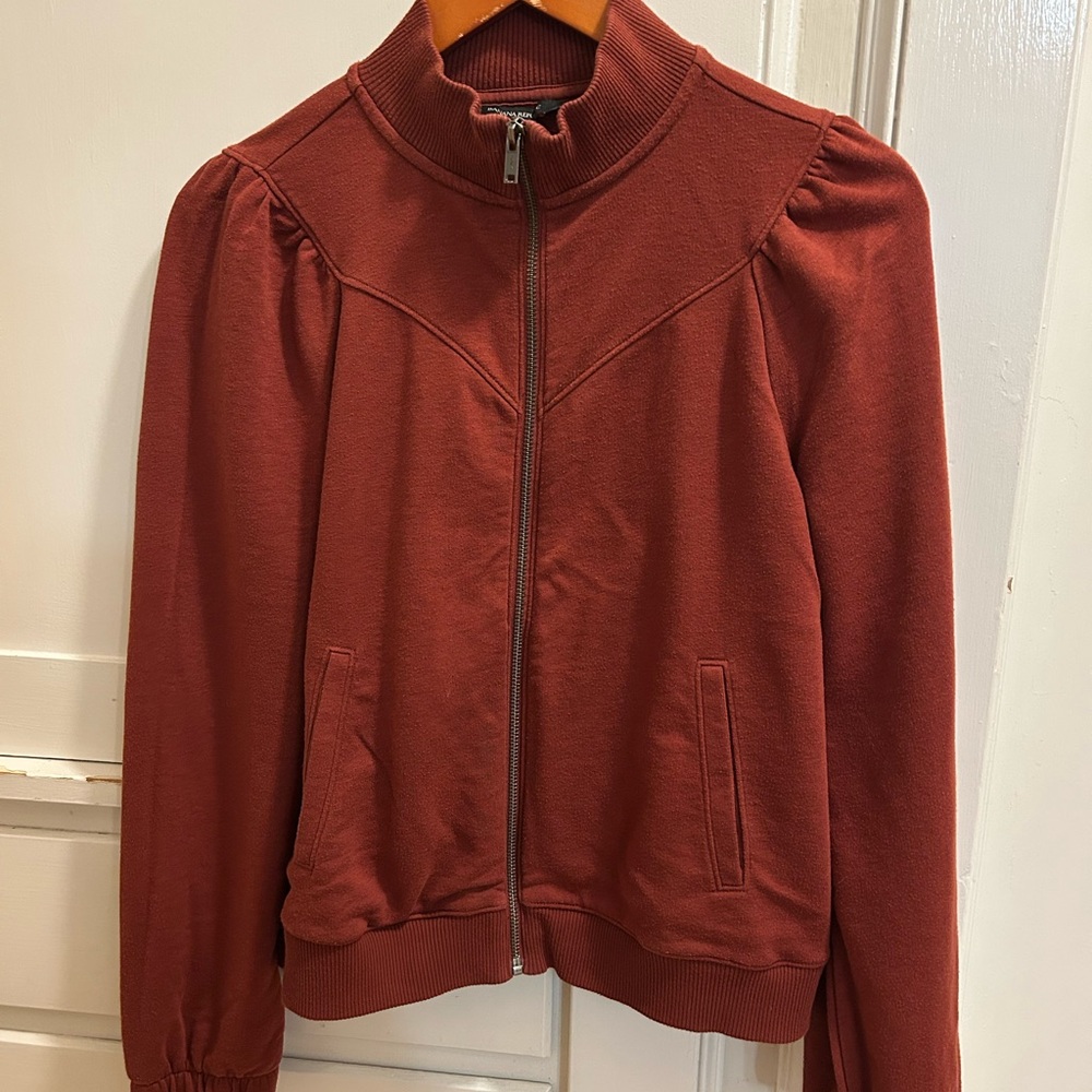Banana Republic Women's Rust Bomber Sweatshirt